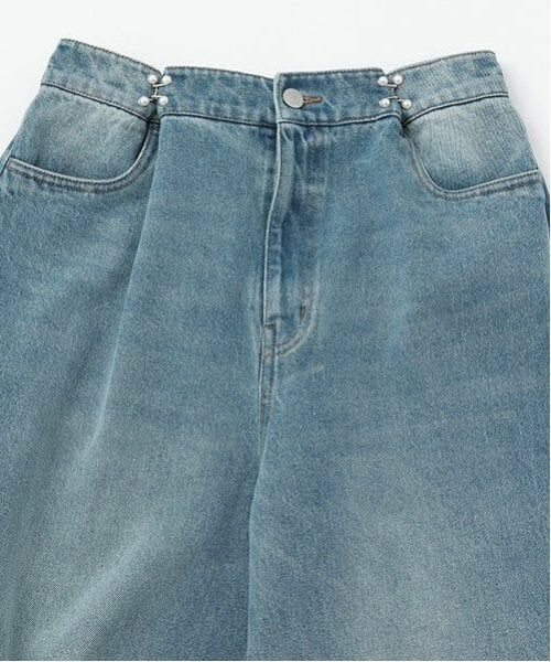 POM PONETTE AMI / ポンポネット アミ その他パンツ | 【AMI】パールフックデニムワイドパンツ | 詳細3