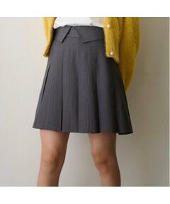 POM PONETTE AMI / ポンポネット アミ ショート・ハーフ・半端丈パンツ | 【AMI】ウエスト折り返しプリーツスカパン