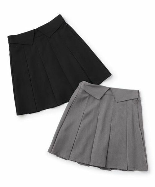 POM PONETTE AMI / ポンポネット アミ ショート・ハーフ・半端丈パンツ | 【AMI】ウエスト折り返しプリーツスカパン | 詳細23