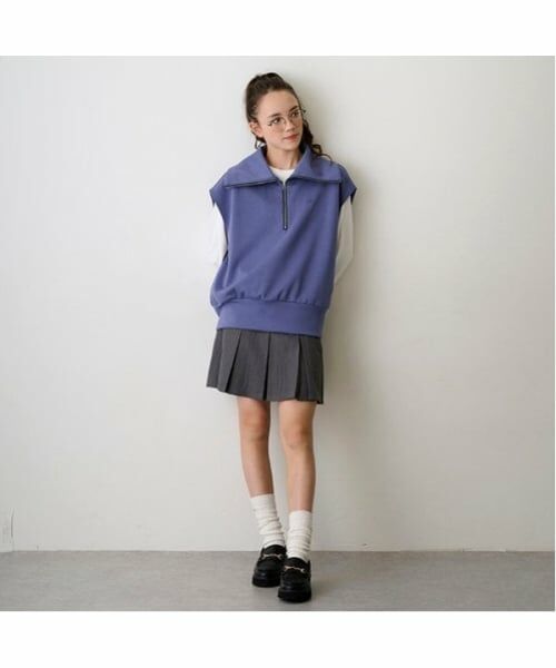 POM PONETTE AMI / ポンポネット アミ ショート・ハーフ・半端丈パンツ | 【AMI】ウエスト折り返しプリーツスカパン | 詳細4