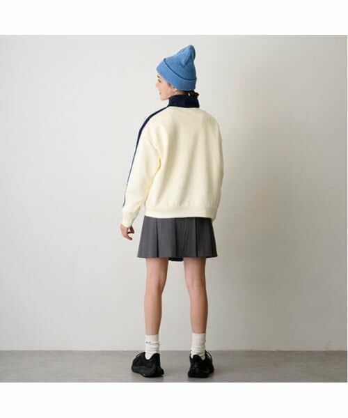 POM PONETTE AMI / ポンポネット アミ ショート・ハーフ・半端丈パンツ | 【AMI】ウエスト折り返しプリーツスカパン | 詳細6