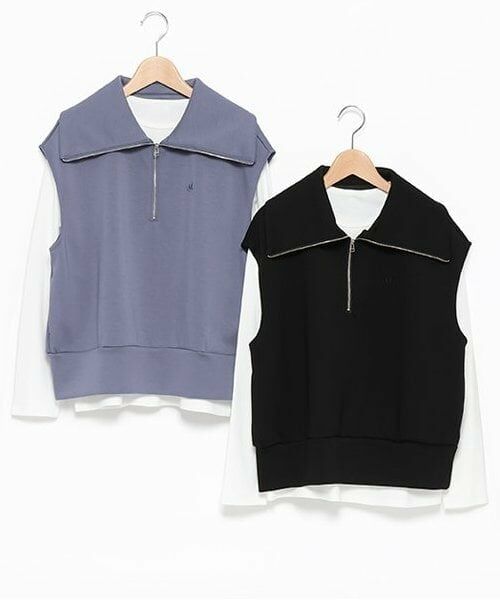 POM PONETTE AMI / ポンポネット アミ その他トップス | 【AMI】ダンボールハーフジップTシャツセット | 詳細11