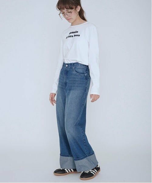 POM PONETTE AMI / ポンポネット アミ Tシャツ | 【AMI】アソートフロッキーロゴロンT | 詳細2