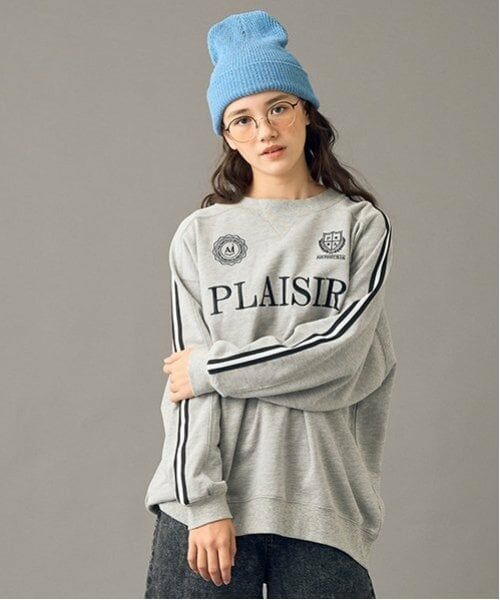 POM PONETTE AMI / ポンポネット アミ スウェット | 【AMI】ライン入り裏毛プルオーバー | 詳細15