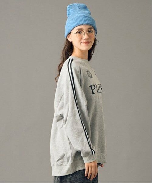 POM PONETTE AMI / ポンポネット アミ スウェット | 【AMI】ライン入り裏毛プルオーバー | 詳細16