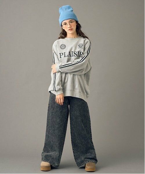 POM PONETTE AMI / ポンポネット アミ スウェット | 【AMI】ライン入り裏毛プルオーバー | 詳細17