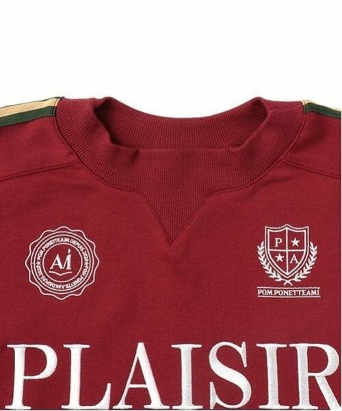 POM PONETTE AMI / ポンポネット アミ スウェット | 【AMI】ライン入り裏毛プルオーバー | 詳細4