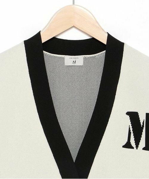 POM PONETTE AMI / ポンポネット アミ カーディガン・ボレロ | 【AMI】袖ラインVネックカーディガン | 詳細2