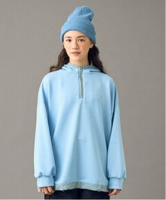 POM PONETTE AMI / ポンポネット アミ パーカー | 【AMI】ハーフジップパイピングデザインダンボールパーカ