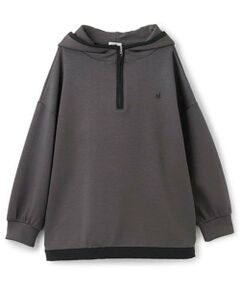 POM PONETTE AMI / ポンポネット アミ パーカー | 【AMI】ハーフジップパイピングデザインダンボールパーカ