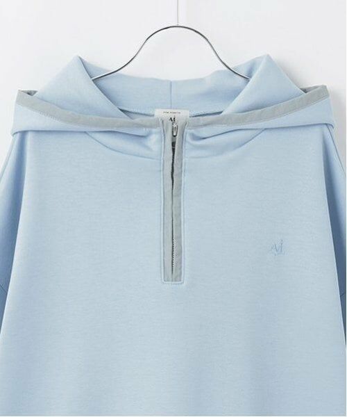 POM PONETTE AMI / ポンポネット アミ パーカー | 【AMI】ハーフジップパイピングデザインダンボールパーカ | 詳細6