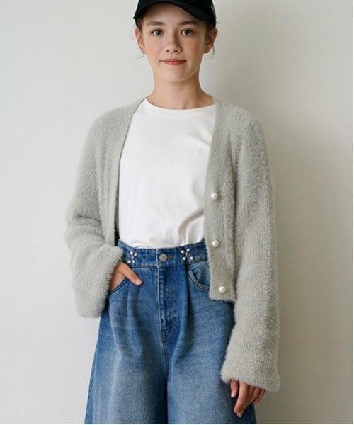 POM PONETTE AMI / ポンポネット アミ ニット・セーター | 【AMI】シャギーニットロンTセット | 詳細3