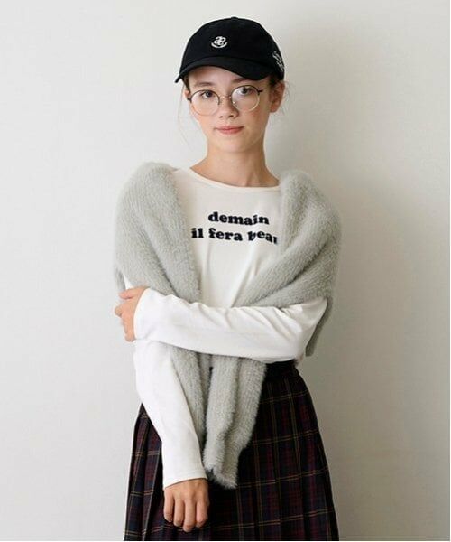 POM PONETTE AMI / ポンポネット アミ ニット・セーター | 【AMI】シャギーニットロンTセット | 詳細5