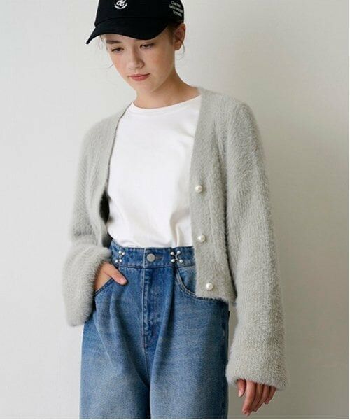 POM PONETTE AMI / ポンポネット アミ ニット・セーター | 【AMI】シャギーニットロンTセット | 詳細6