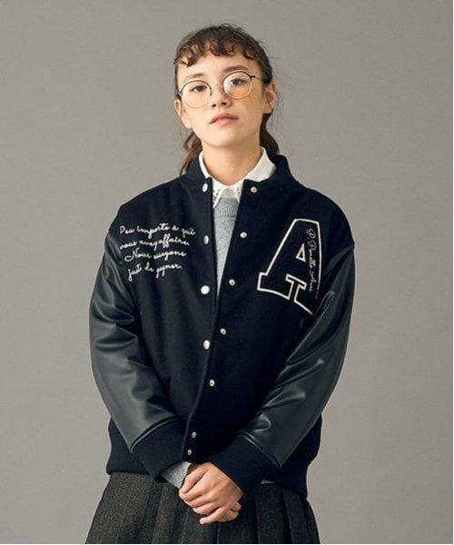 POM PONETTE AMI / ポンポネット アミ ニット・セーター | 【AMI】猫総柄ジャカード衿付きニット | 詳細7