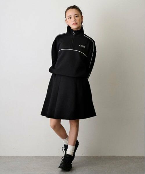 POM PONETTE AMI / ポンポネット アミ その他トップス | 【AMI】シリコン箔プリントダンボールセットアップ（黒）