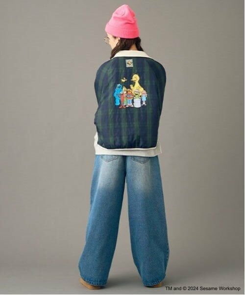 POM PONETTE AMI / ポンポネット アミ ブルゾン | 【AMI】セサミストリートリバーシブル中綿ブルゾン | 詳細12