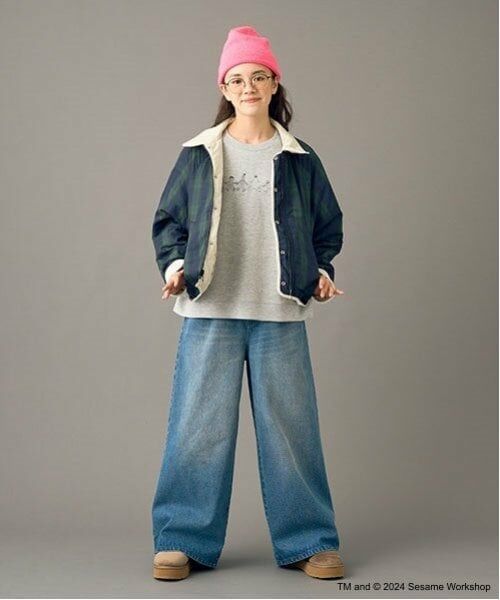 POM PONETTE AMI / ポンポネット アミ ブルゾン | 【AMI】セサミストリートリバーシブル中綿ブルゾン | 詳細13