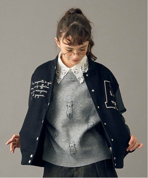 POM PONETTE AMI / ポンポネット アミ ブルゾン | 【AMI】中綿スタジャン | 詳細8