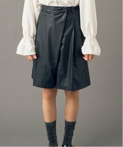 POM PONETTE AMI / ポンポネット アミ ショート・ハーフ・半端丈パンツ | 【AMI】【家庭洗濯可】起毛裏地フロントアシメハーフパンツ