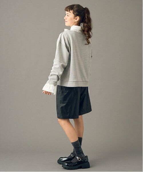 POM PONETTE AMI / ポンポネット アミ ショート・ハーフ・半端丈パンツ | 【AMI】【家庭洗濯可】起毛裏地フロントアシメハーフパンツ | 詳細13