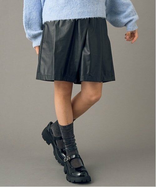 POM PONETTE AMI / ポンポネット アミ ショート・ハーフ・半端丈パンツ | 【AMI】【家庭洗濯可】起毛裏地フロントアシメハーフパンツ | 詳細2