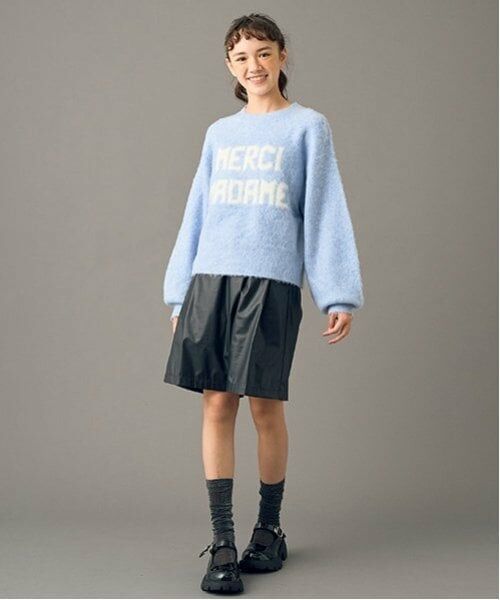 POM PONETTE AMI / ポンポネット アミ ショート・ハーフ・半端丈パンツ | 【AMI】【家庭洗濯可】起毛裏地フロントアシメハーフパンツ | 詳細7