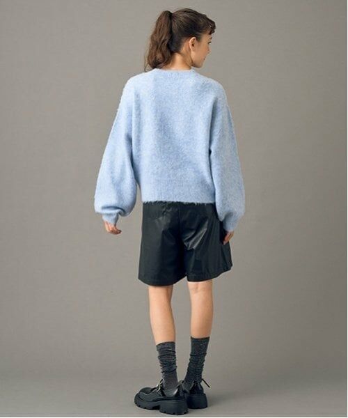 POM PONETTE AMI / ポンポネット アミ ショート・ハーフ・半端丈パンツ | 【AMI】【家庭洗濯可】起毛裏地フロントアシメハーフパンツ | 詳細9