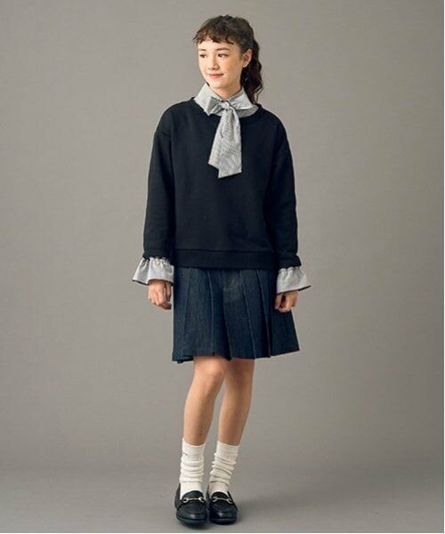 POM PONETTE AMI / ポンポネット アミ ショート・ハーフ・半端丈パンツ | 【AMI】刺しゅう入りラメデニムスカパン | 詳細10