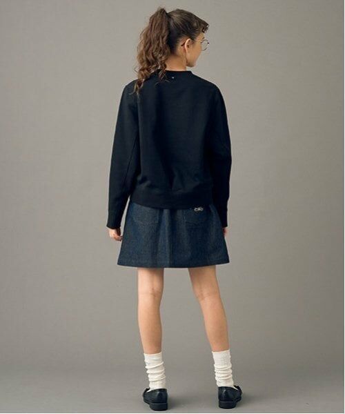 POM PONETTE AMI / ポンポネット アミ ショート・ハーフ・半端丈パンツ | 【AMI】刺しゅう入りラメデニムスカパン | 詳細9