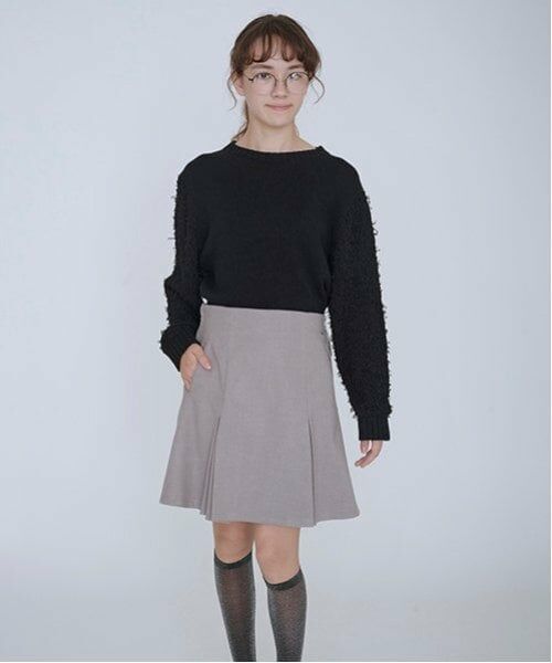 POM PONETTE AMI / ポンポネット アミ ショート・ハーフ・半端丈パンツ | 【AMI】ボックスタックミニスカパン | 詳細2