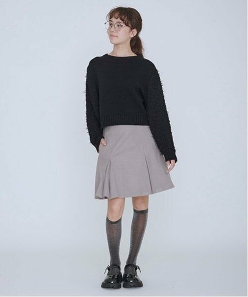 POM PONETTE AMI / ポンポネット アミ ショート・ハーフ・半端丈パンツ | 【AMI】ボックスタックミニスカパン | 詳細3