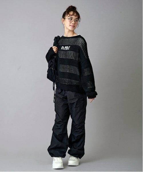 POM PONETTE AMI / ポンポネット アミ その他パンツ | 【AMI】シャイニ‐トラックパンツ | 詳細1