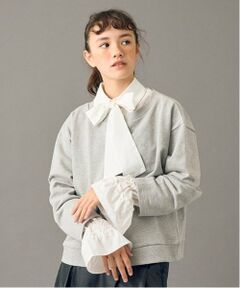 POM PONETTE AMI / ポンポネット アミ シャツ・ブラウス | 【AMI】ボートネックプルオーバー　ボウタイブラウスセット