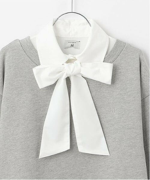 POM PONETTE AMI / ポンポネット アミ シャツ・ブラウス | 【AMI】ボートネックプルオーバー　ボウタイブラウスセット | 詳細11