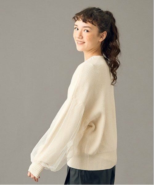 POM PONETTE AMI / ポンポネット アミ カーディガン・ボレロ | 【AMI】オーバーチュールスリーブVネックカーディガン | 詳細2