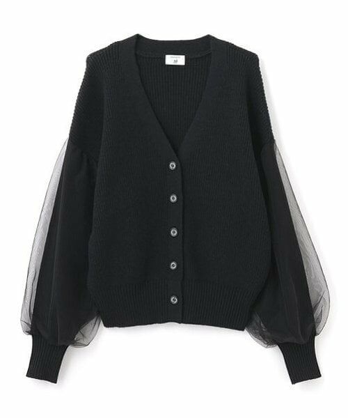 POM PONETTE AMI / ポンポネット アミ カーディガン・ボレロ | 【AMI】オーバーチュールスリーブVネックカーディガン | 詳細7