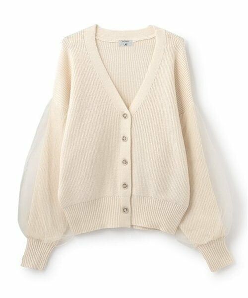POM PONETTE AMI / ポンポネット アミ カーディガン・ボレロ | 【AMI】オーバーチュールスリーブVネックカーディガン | 詳細8