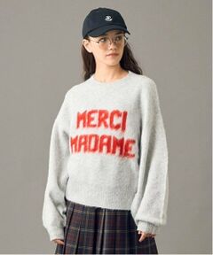 POM PONETTE AMI / ポンポネット アミ ニット・セーター | 【AMI】ロゴジャカードニットプルオーバー