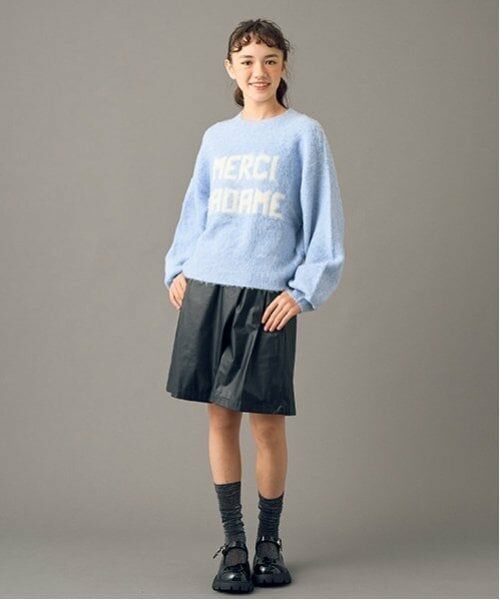 POM PONETTE AMI / ポンポネット アミ ニット・セーター | 【AMI】ロゴジャカードニットプルオーバー | 詳細13