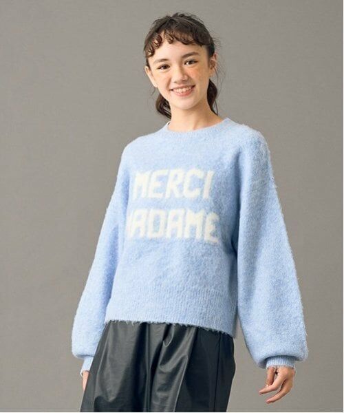 POM PONETTE AMI / ポンポネット アミ ニット・セーター | 【AMI】ロゴジャカードニットプルオーバー | 詳細3