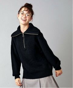 POM PONETTE AMI / ポンポネット アミ ニット・セーター | 【AMI】セーラージップニットプルオーバー