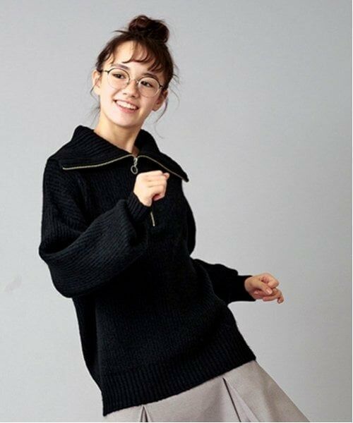 POM PONETTE AMI / ポンポネット アミ ニット・セーター | 【AMI】セーラージップニットプルオーバー | 詳細6