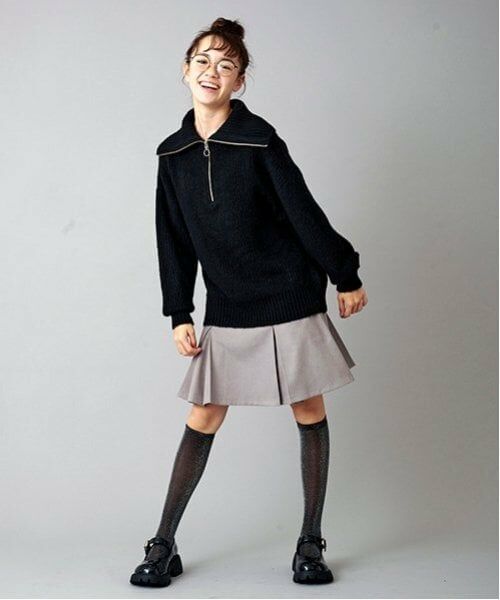 POM PONETTE AMI / ポンポネット アミ ニット・セーター | 【AMI】セーラージップニットプルオーバー | 詳細8