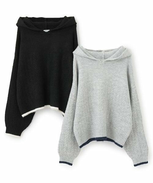 POM PONETTE AMI / ポンポネット アミ パーカー | 【AMI】ケーブルニットパーカ | 詳細14