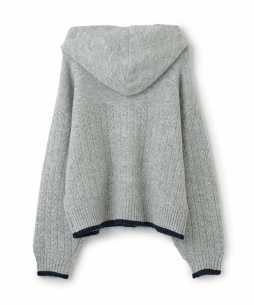 POM PONETTE AMI / ポンポネット アミ パーカー | 【AMI】ケーブルニットパーカ | 詳細8