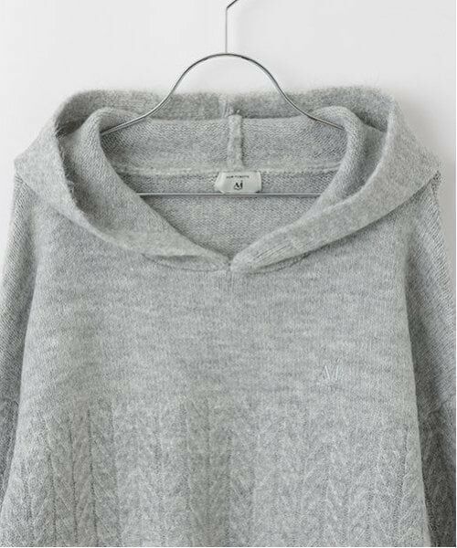 POM PONETTE AMI / ポンポネット アミ パーカー | 【AMI】ケーブルニットパーカ | 詳細9