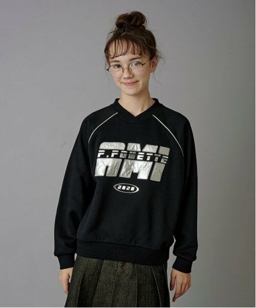 POM PONETTE AMI / ポンポネット アミ スウェット | 【AMI】裏起毛Vネックプルオーバー | 詳細12