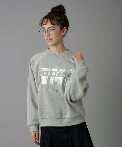 POM PONETTE AMI / ポンポネット アミ スウェット | 【AMI】裏起毛Vネックプルオーバー | 詳細4