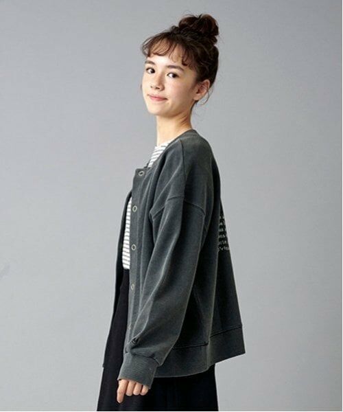 POM PONETTE AMI / ポンポネット アミ カーディガン・ボレロ | 【AMI】前後2WAYピグメントカーディガン | 詳細6